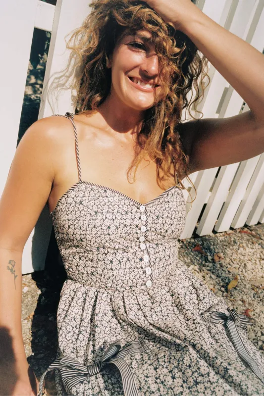 The Lia Dress | Noir Phlox sold by Christy Dawn