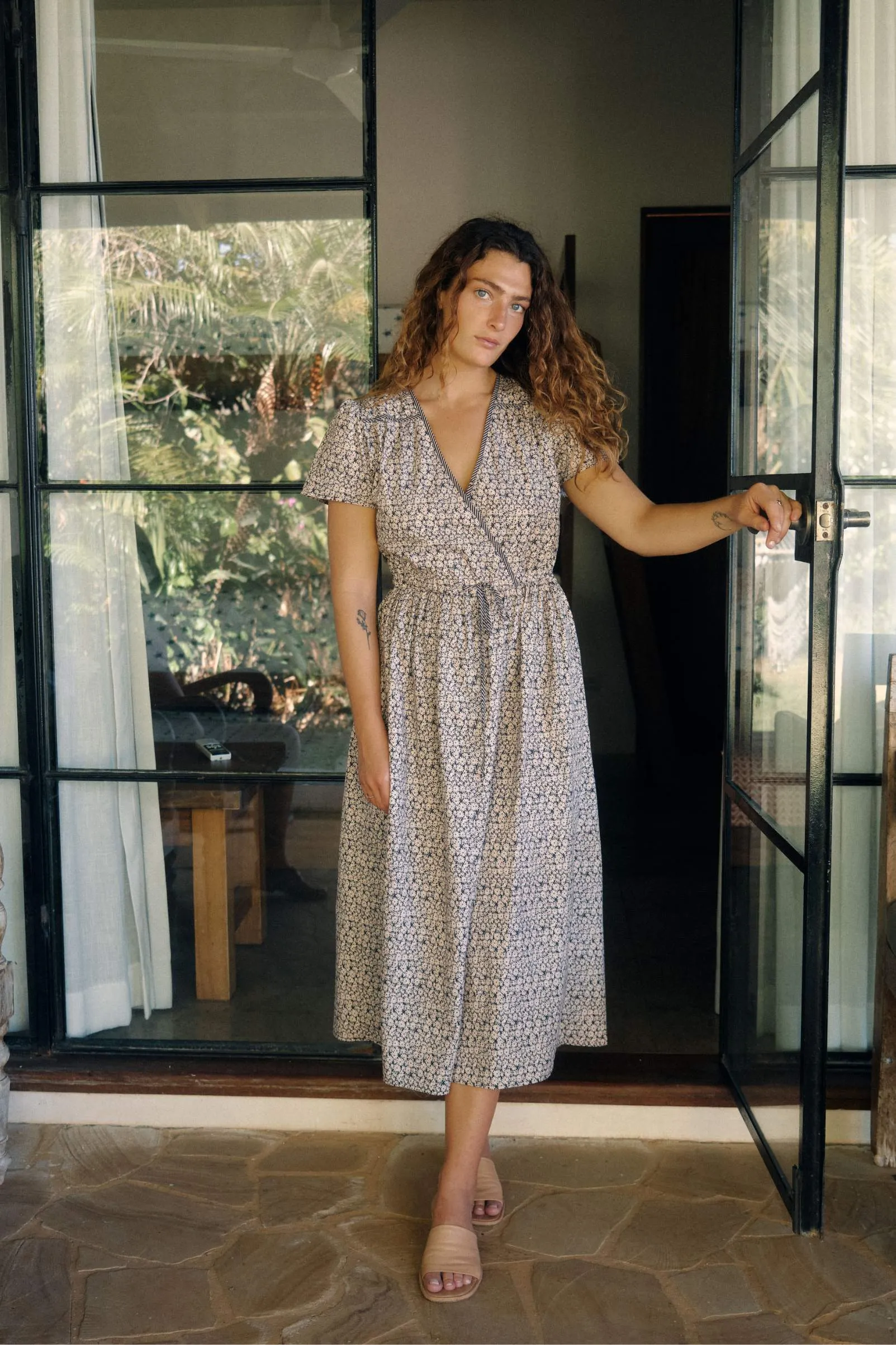 The Dawn Dress Petites | Noir Phlox sold by Christy Dawn product image thumbnail 5