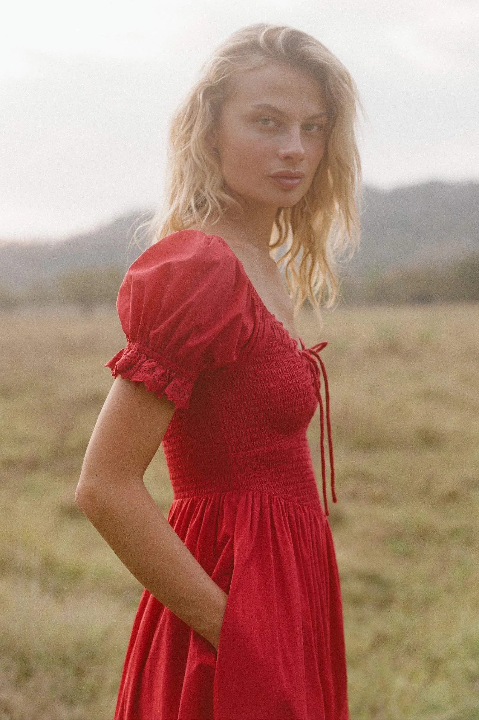 The Madeline Dress Petites | Cherry sold by Christy Dawn product image thumbnail 5