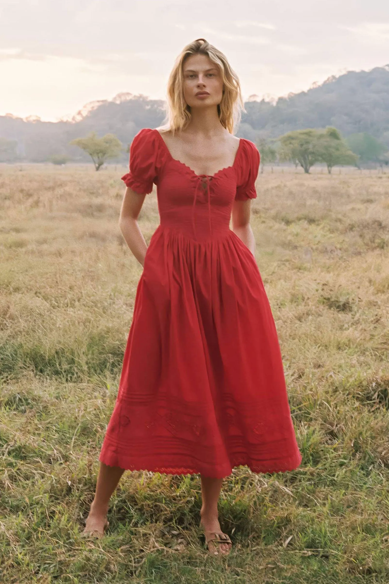 The Madeline Dress | Cherry sold by Christy Dawn