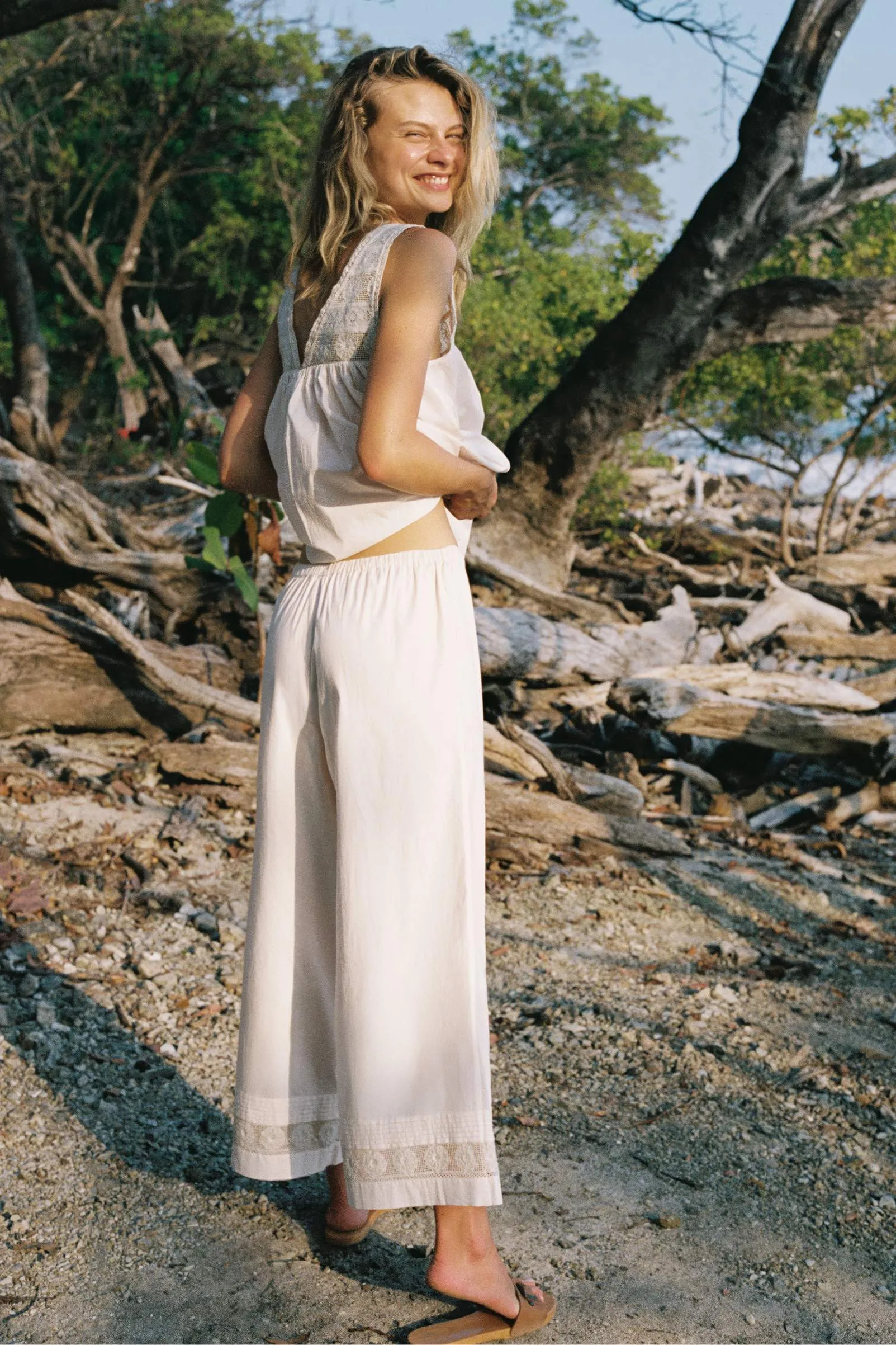 The Seraphine Trouser | Pearl Embroider sold by Christy Dawn product image thumbnail 2