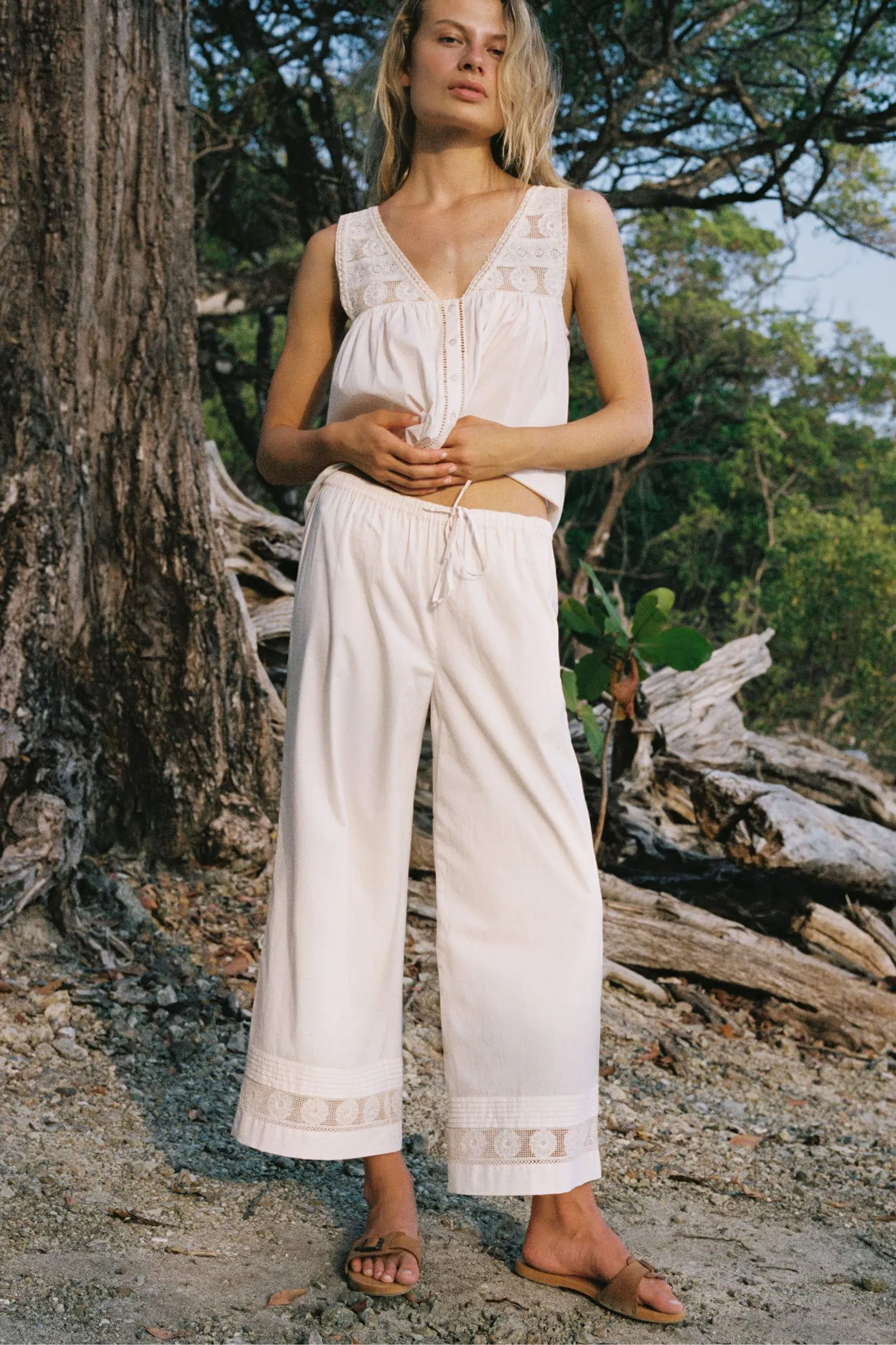 The Seraphine Trouser | Pearl Embroider sold by Christy Dawn product image thumbnail 3