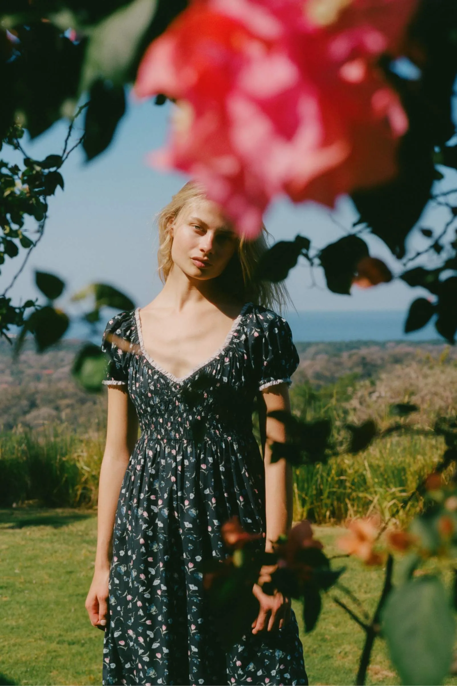 The Matilde Dress Petites | Noir Poppies sold by Christy Dawn product image thumbnail 4