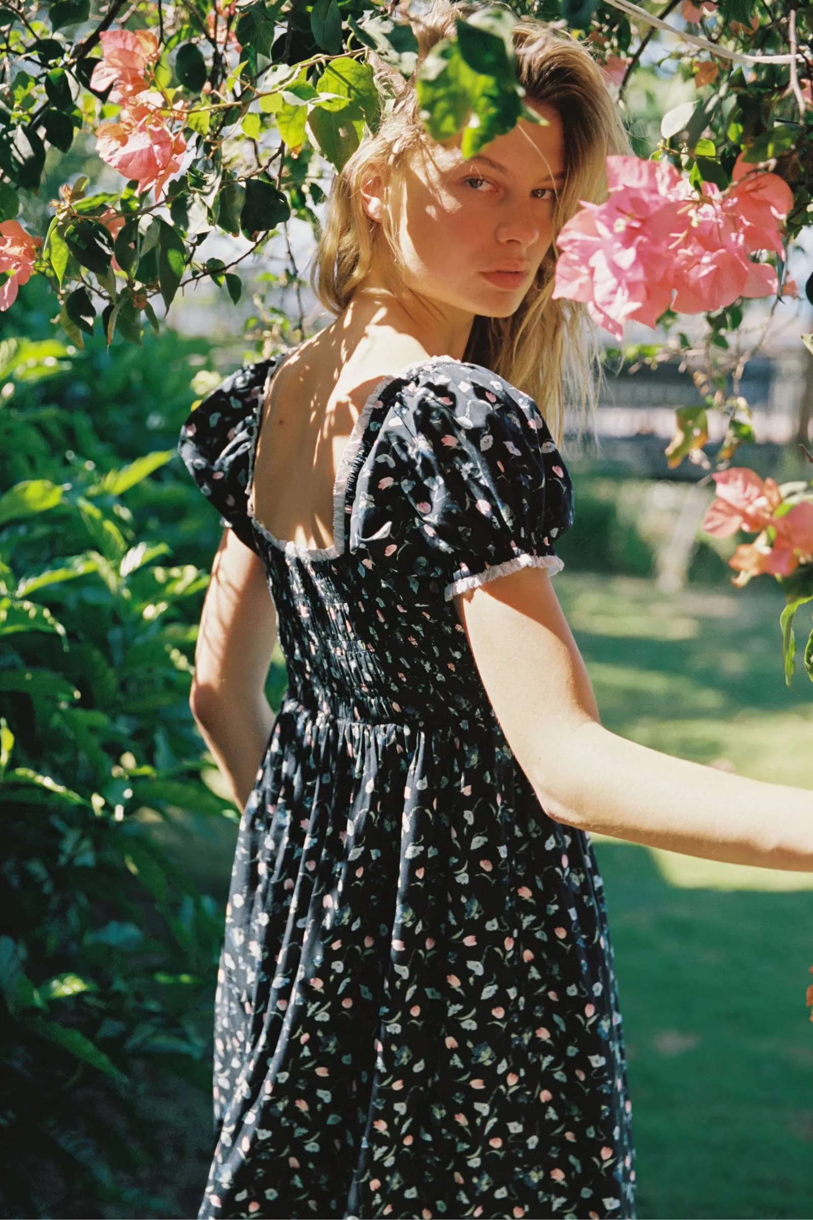 The Matilde Dress Petites | Noir Poppies sold by Christy Dawn product image thumbnail 5