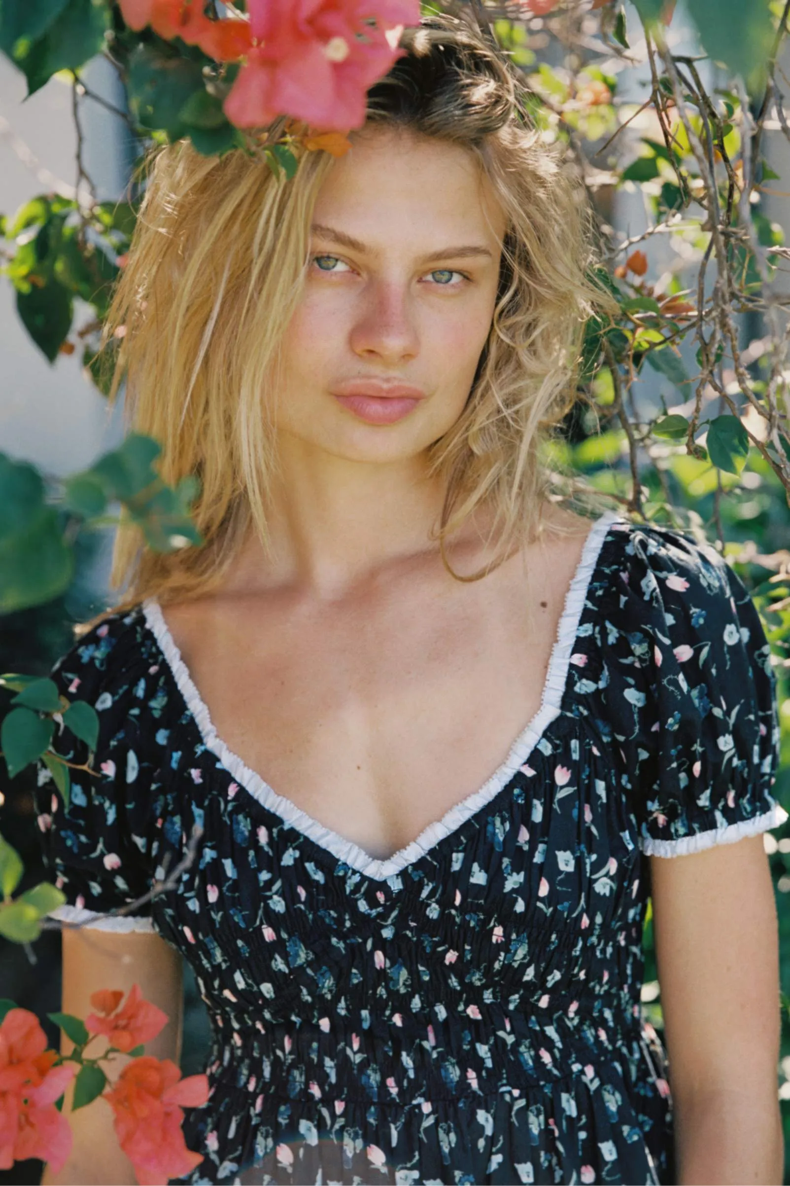 The Matilde Dress Petites | Noir Poppies sold by Christy Dawn product image thumbnail 3