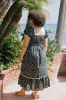 The Matilde Dress Extended | Noir Poppies sold by Christy Dawn