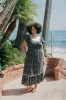 The Matilde Dress Extended | Noir Poppies sold by Christy Dawn