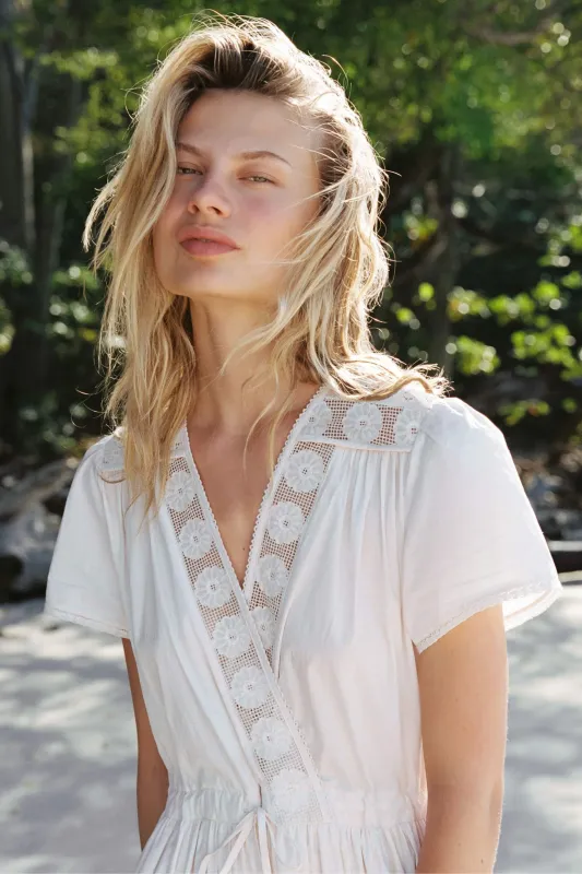 The Dawn Dress | Pearl Embroider sold by Christy Dawn