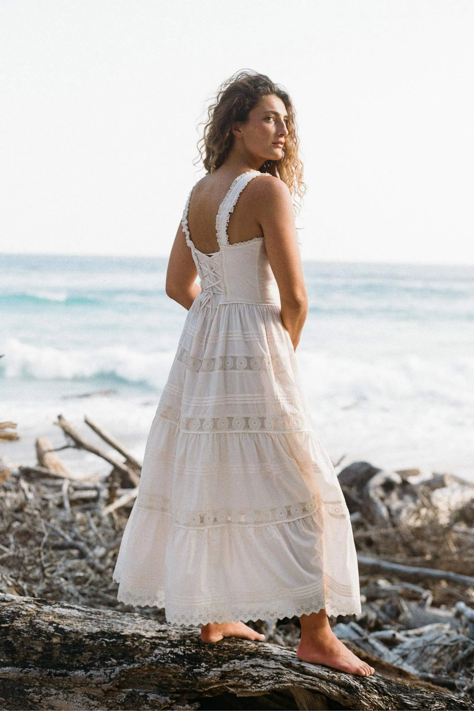 The Adele Dress Petites | Pearl Embroider sold by Christy Dawn product image thumbnail 2