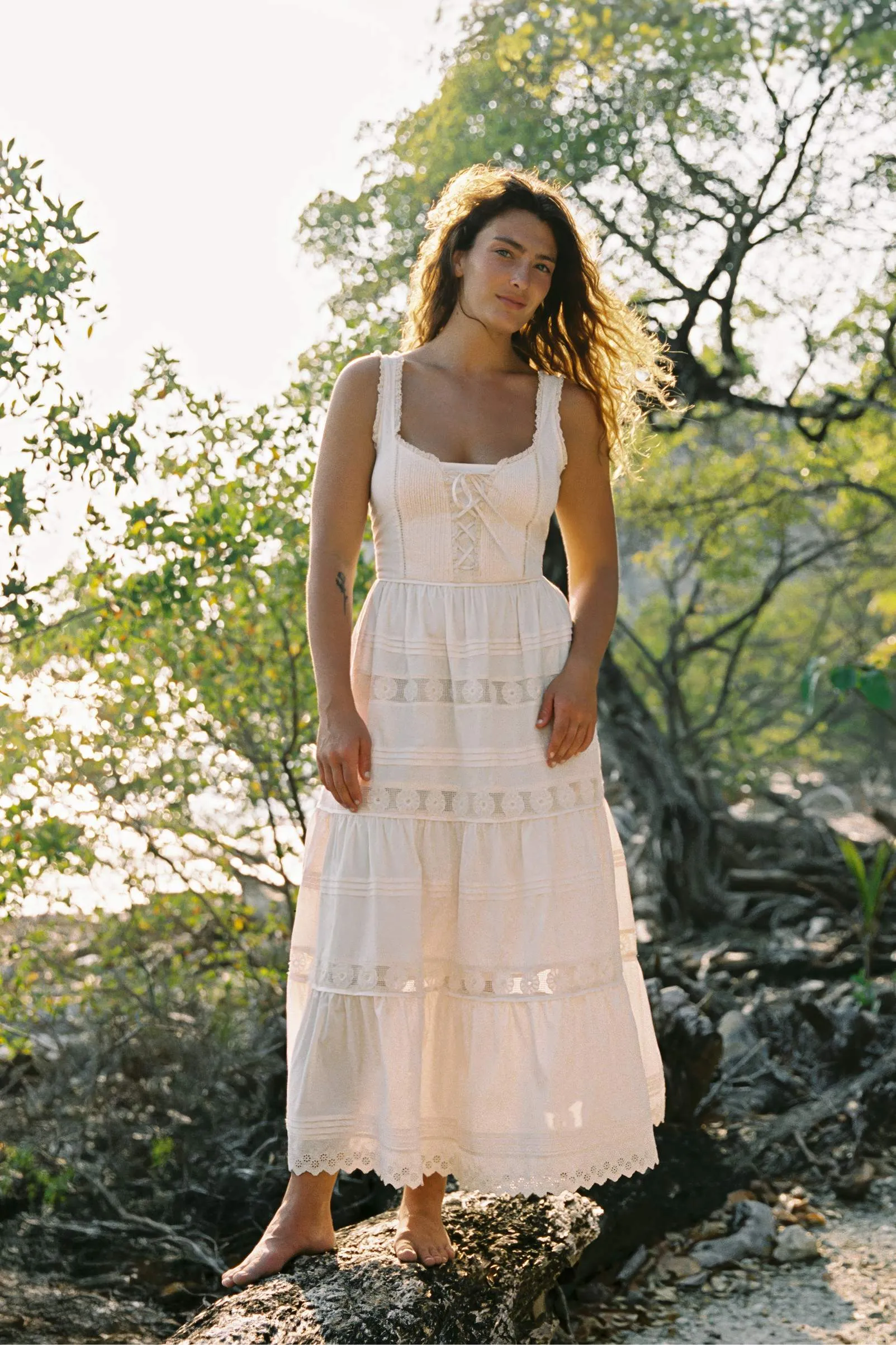 The Adele Dress Petites | Pearl Embroider sold by Christy Dawn product image thumbnail 5