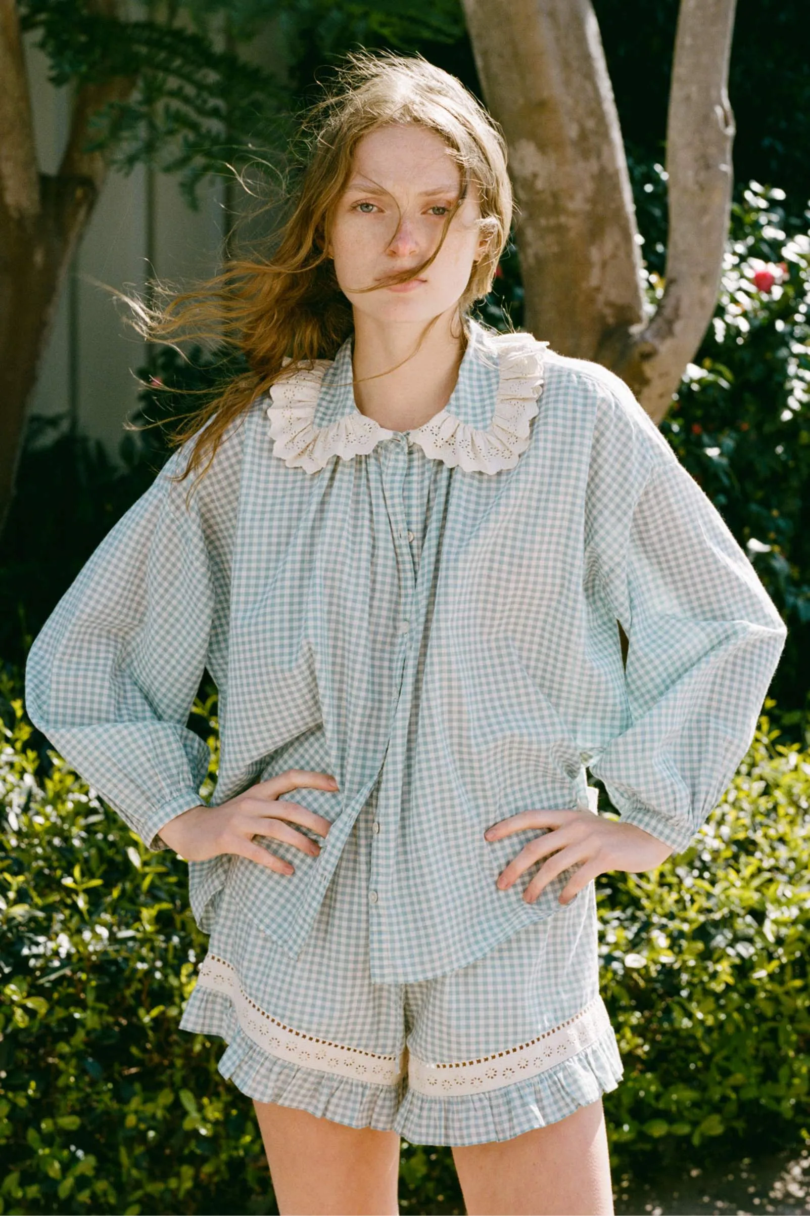 The Ghita Blouse | Bleu Picnic sold by Christy Dawn