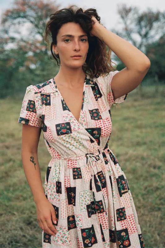 The Dawn Dress Petites | Garden Patchwork sold by Christy Dawn