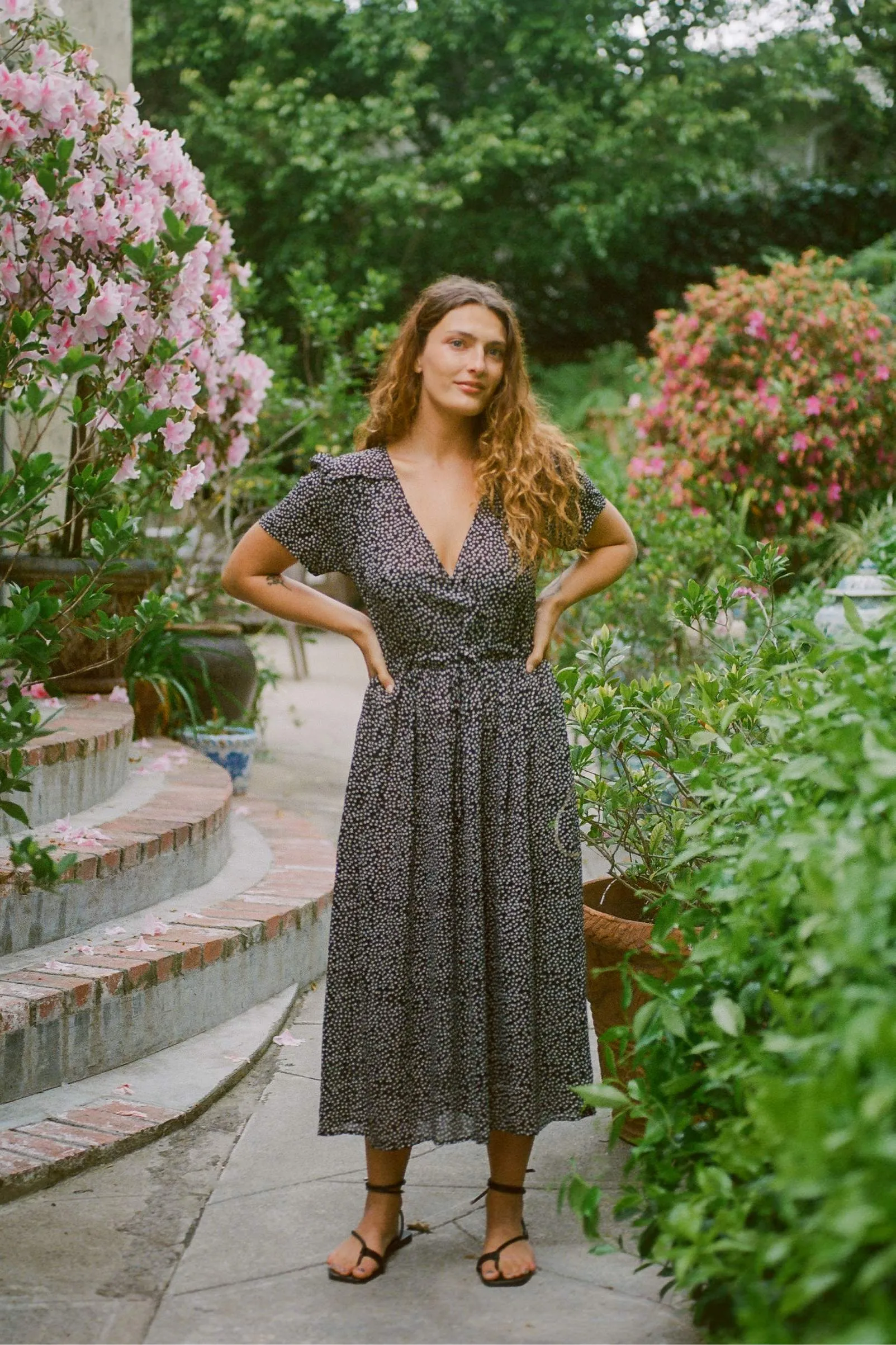 The Simple Dawn Dress Petites | Midnight Ditsy sold by Christy Dawn