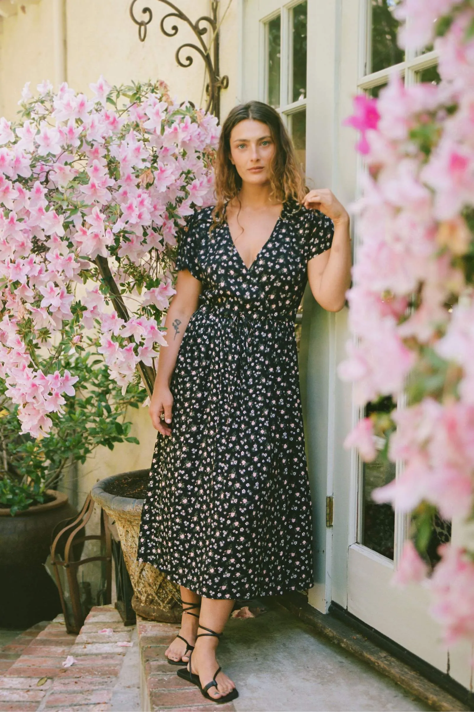 The Simple Dawn Dress Petites | Night Rosette sold by Christy Dawn