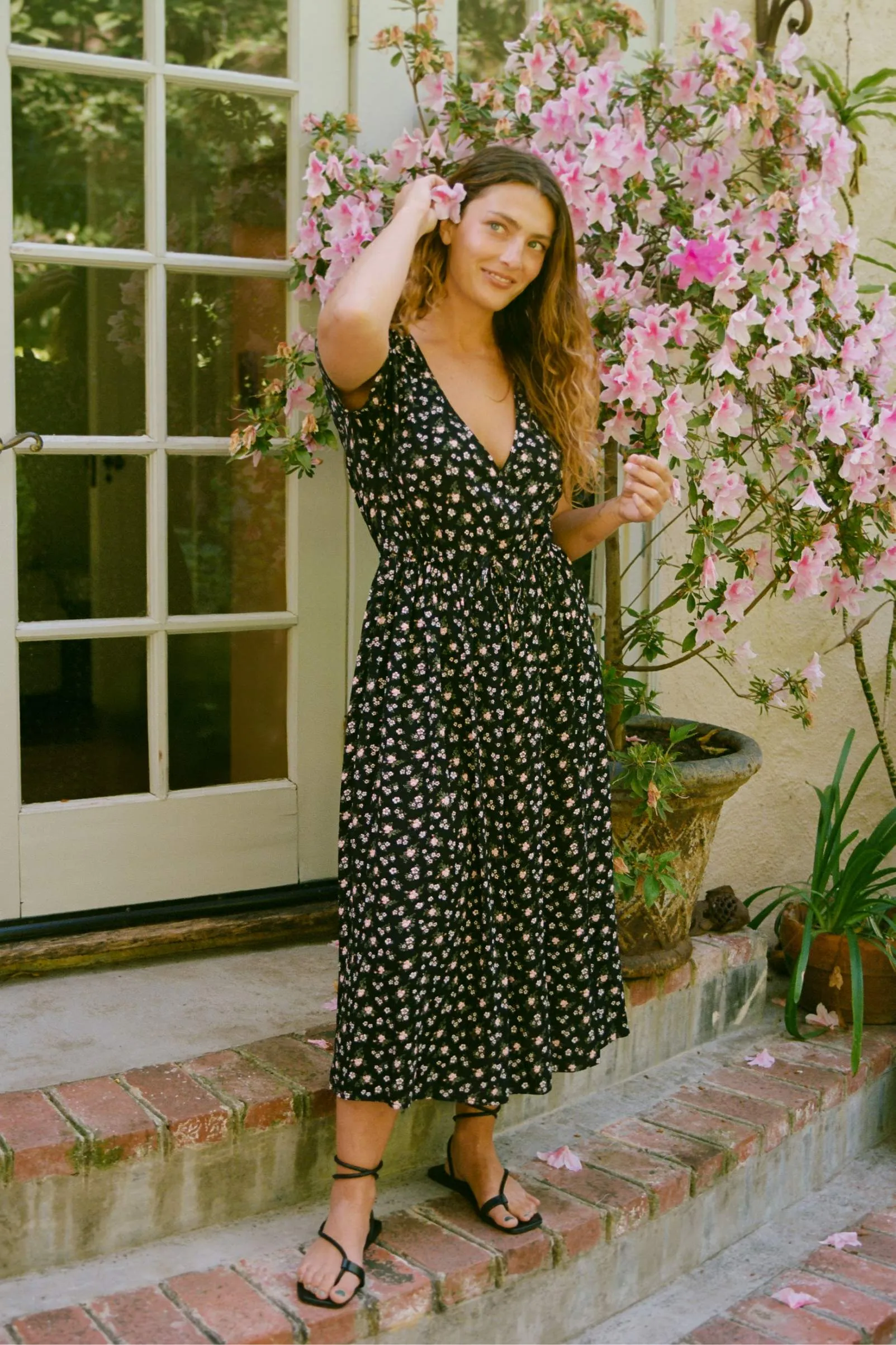 The Simple Dawn Dress Petites | Night Rosette sold by Christy Dawn product image thumbnail 3