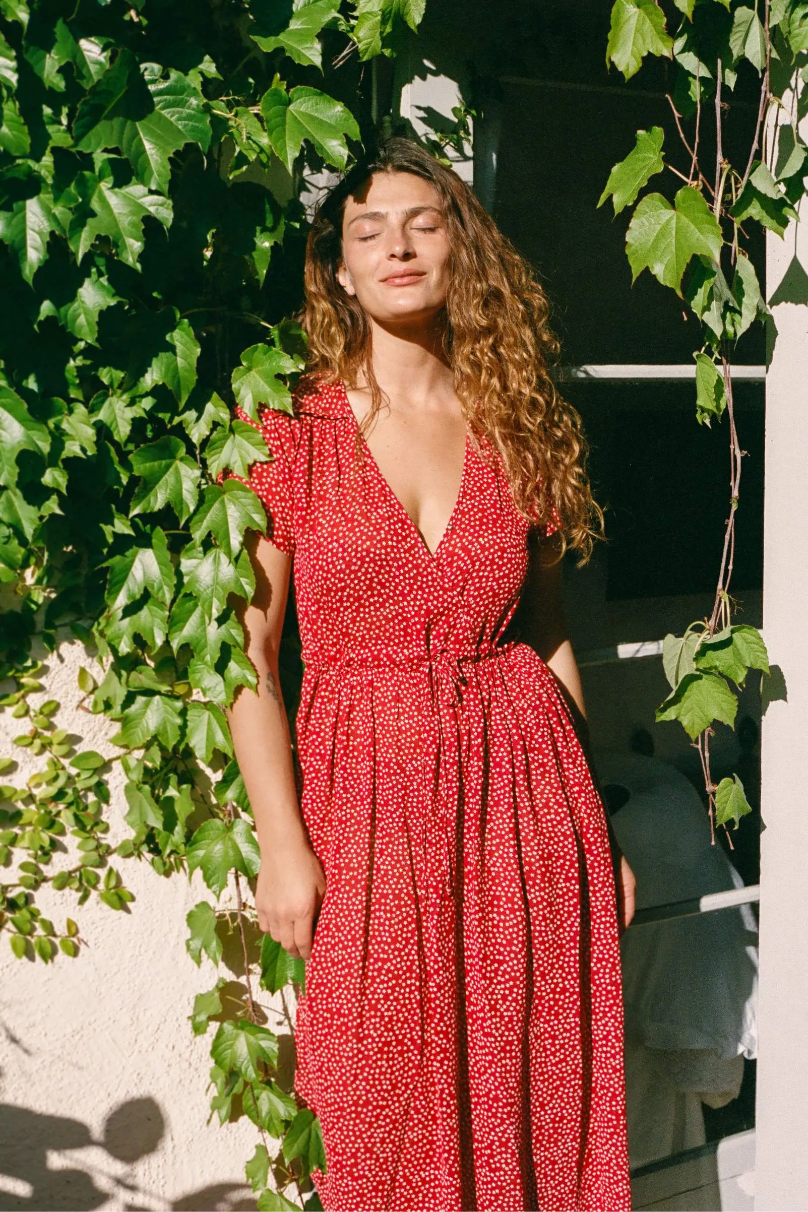 The Simple Dawn Dress Petites | Mulberry Ditsy sold by Christy Dawn