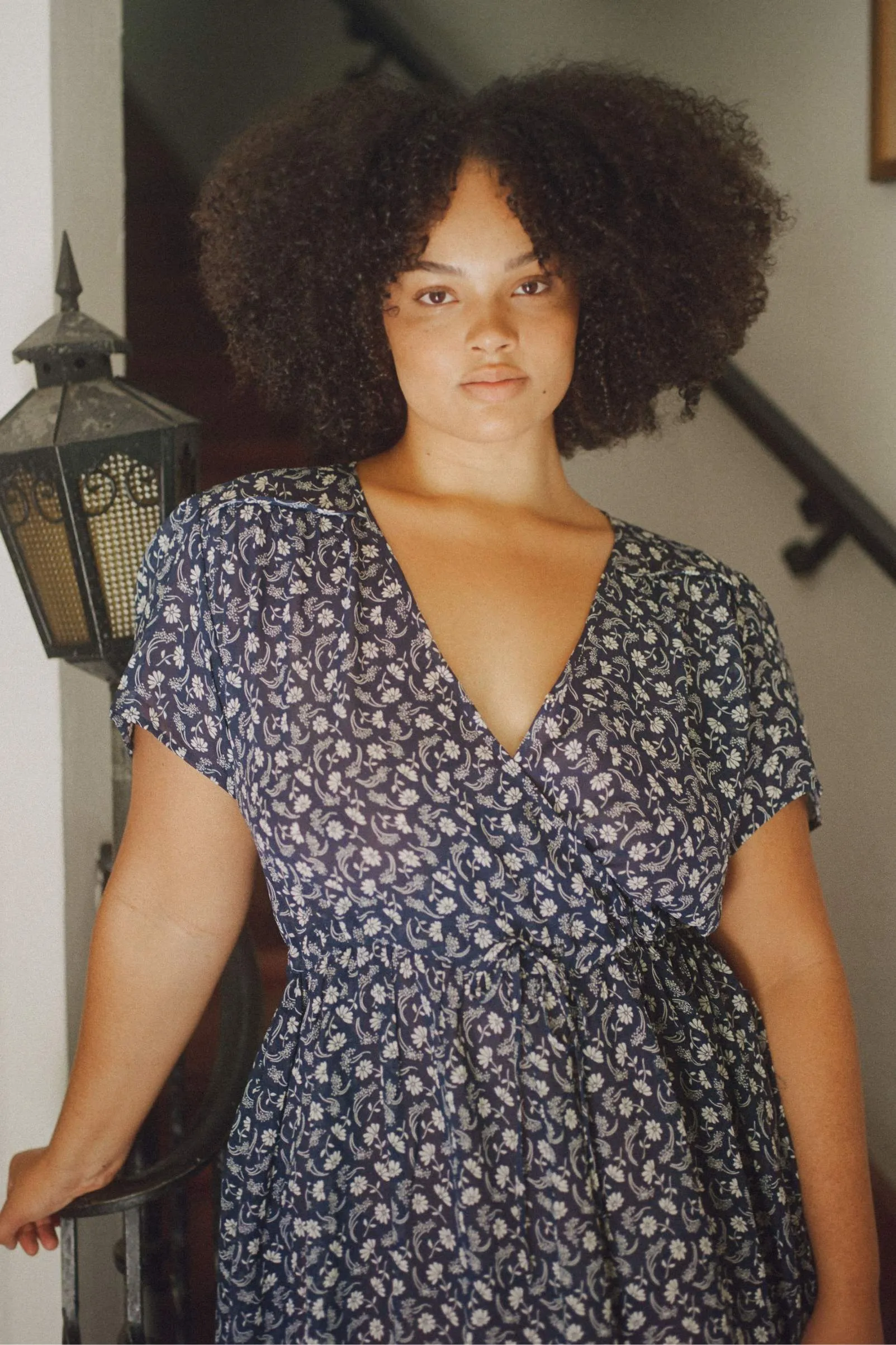 The Simple Dawn Dress Extended | Navy Floral sold by Christy Dawn