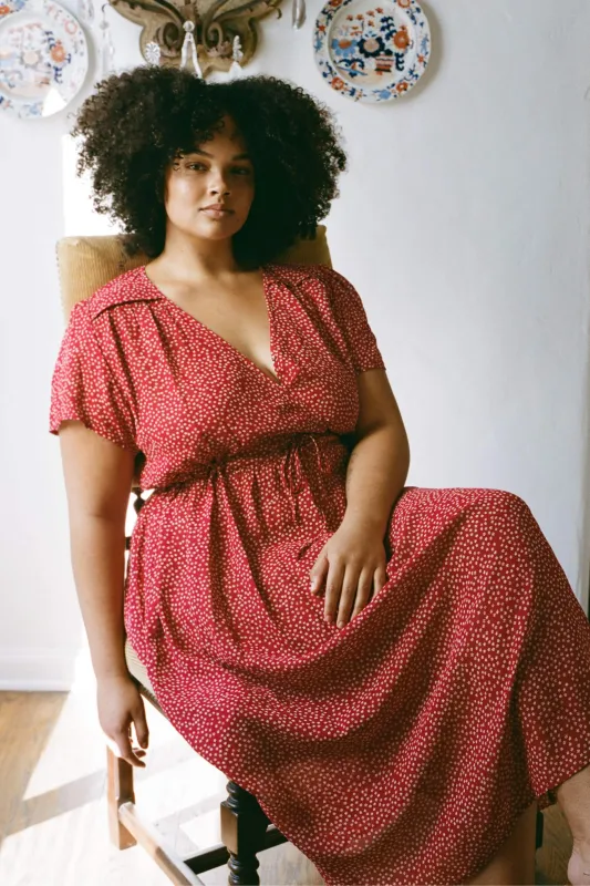 The Simple Dawn Dress Extended | Mulberry Ditsy sold by Christy Dawn