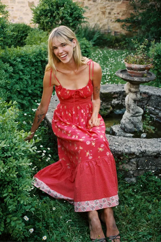 The Antara Dress Petites | Cherry Daisy sold by Christy Dawn