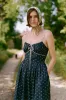The Antara Dress Petites | Blueberry Dot sold by Christy Dawn