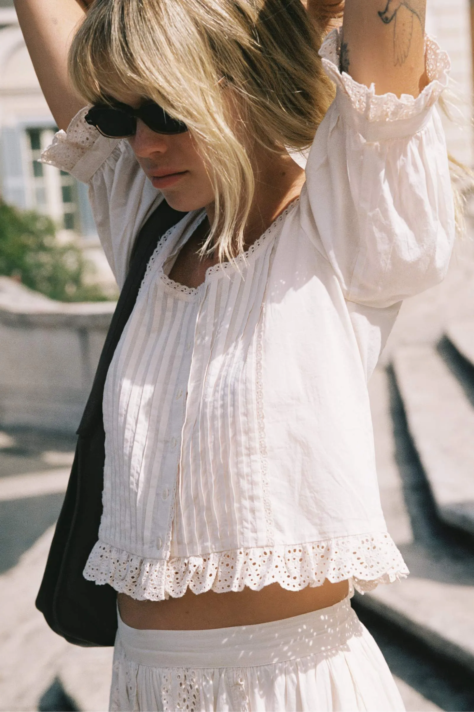 The Ellen Top | Pearl sold by Christy Dawn product image thumbnail 3