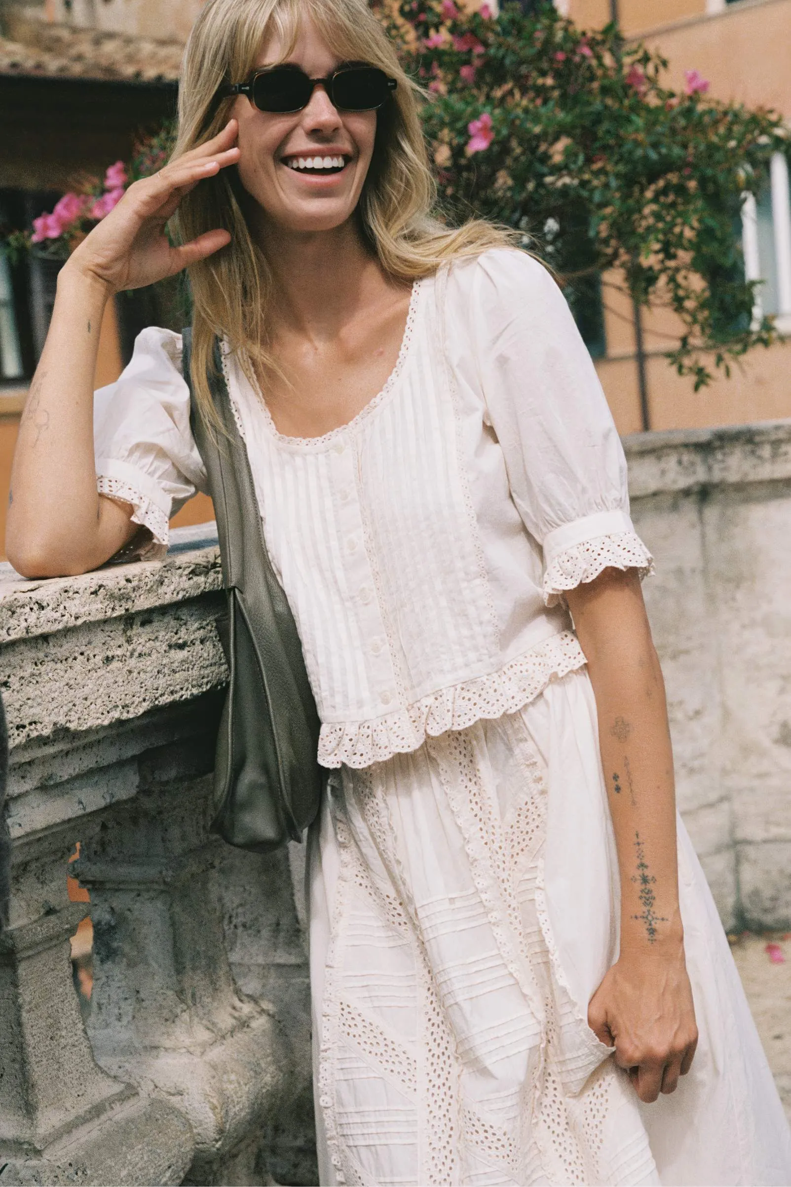 The Ellen Top | Pearl sold by Christy Dawn product image thumbnail 2