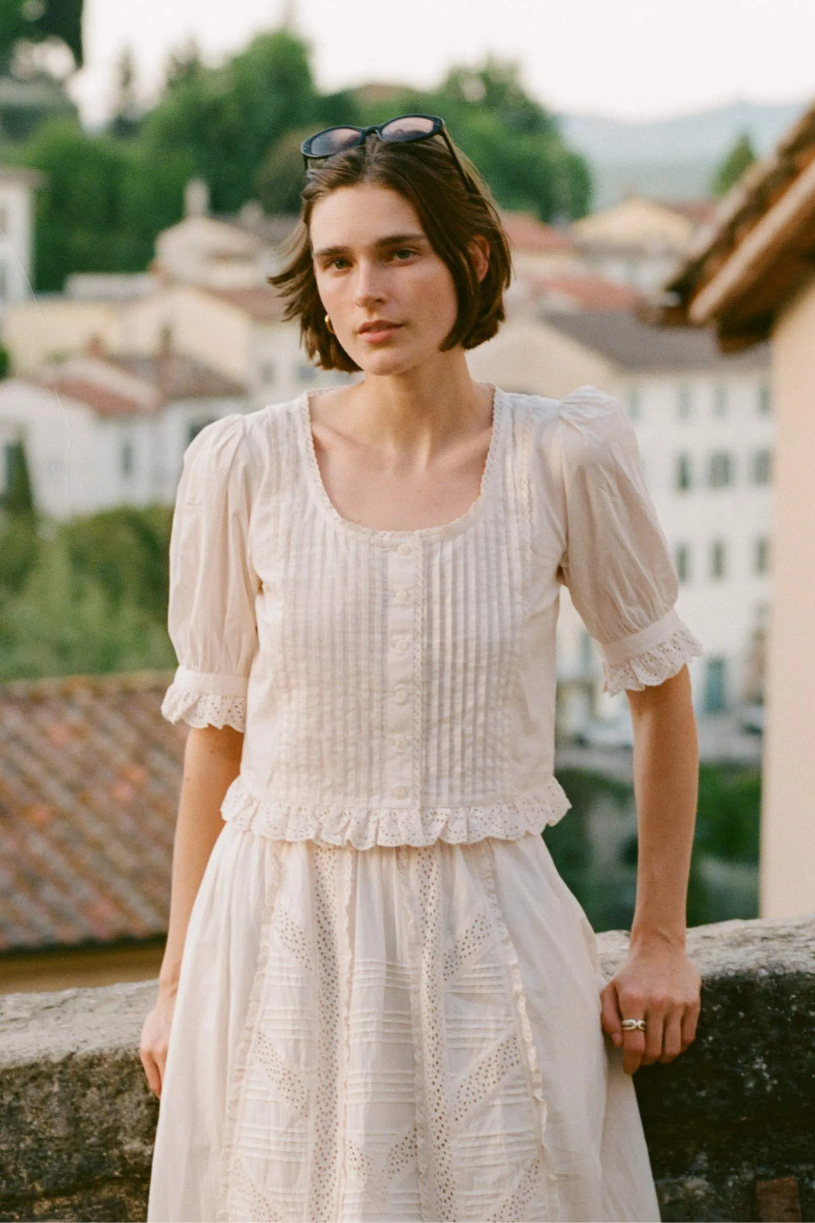 The Ellen Top | Pearl sold by Christy Dawn product image thumbnail 4