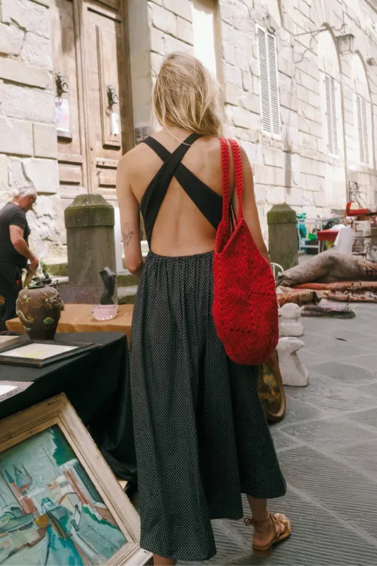 The Fernanda Dress | Noir Dot sold by Christy Dawn