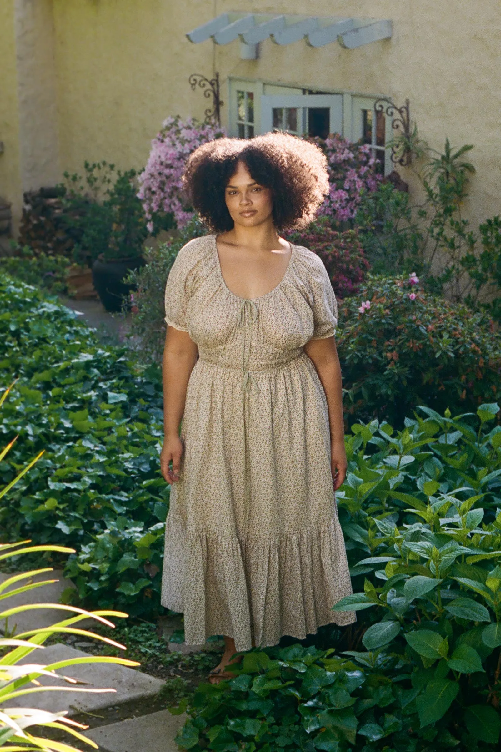 The Brynne Dress Extended | Creme Strawberry sold by Christy Dawn product image thumbnail 4