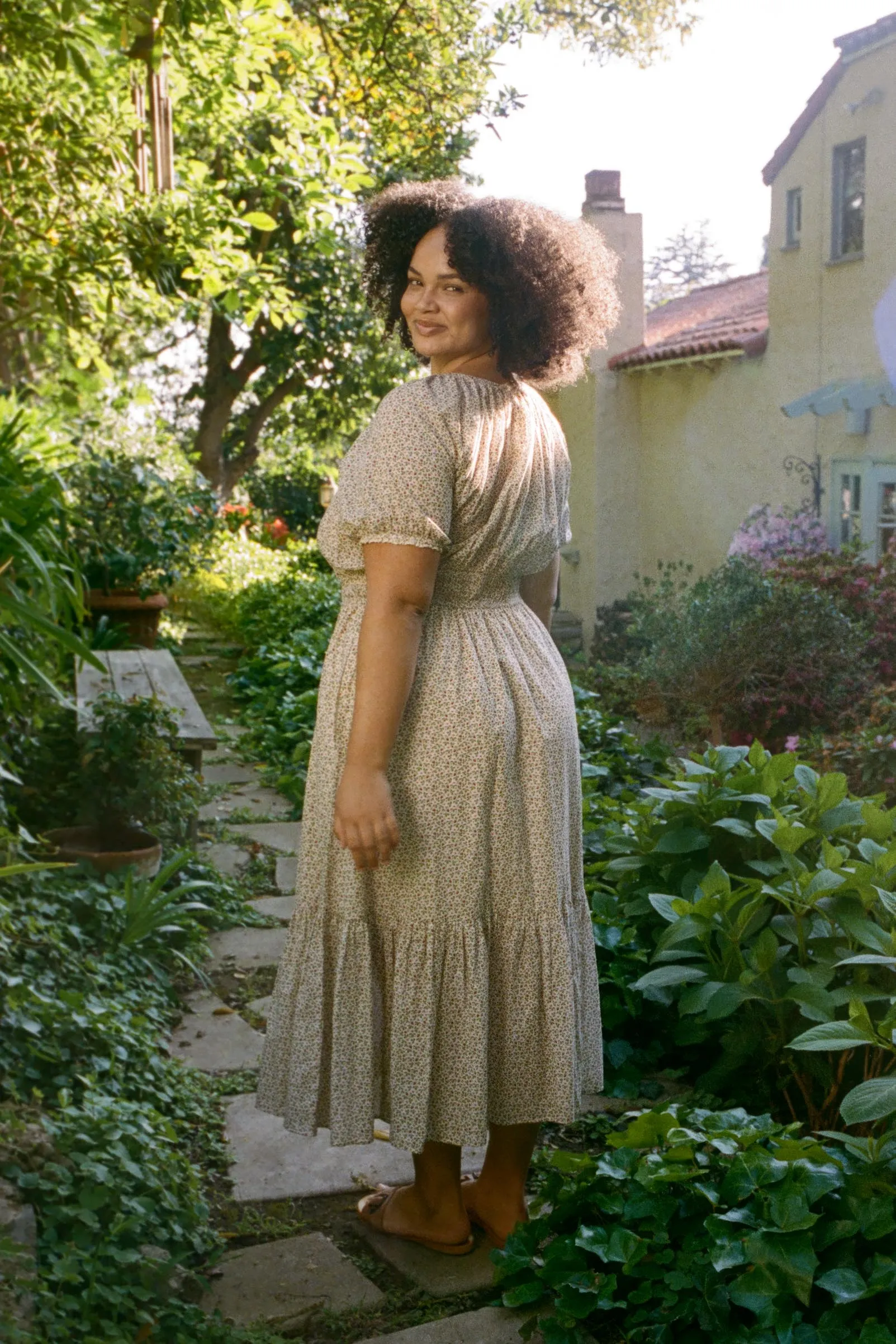 The Brynne Dress Extended | Creme Strawberry sold by Christy Dawn product image thumbnail 3