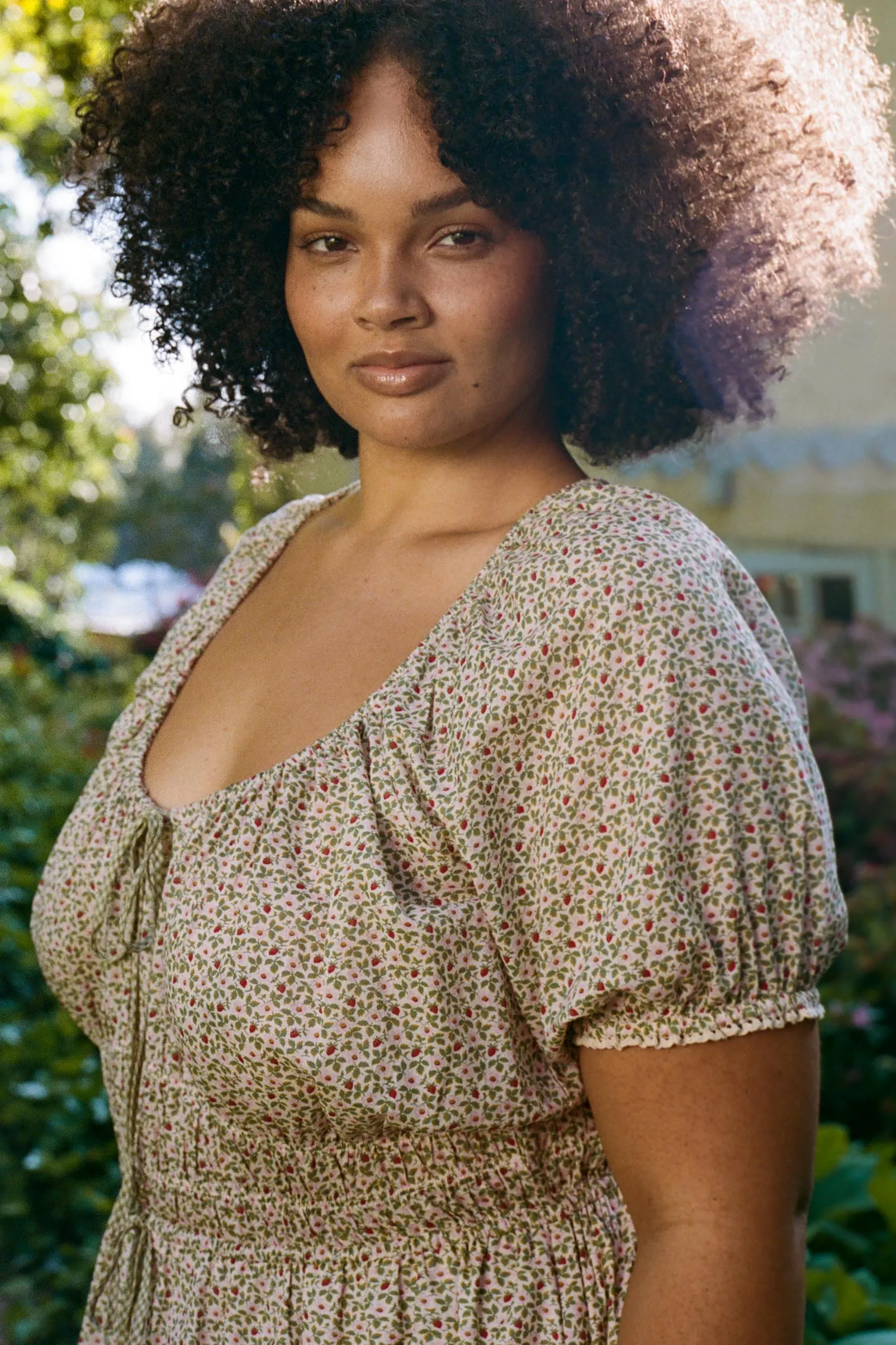 The Brynne Dress Extended | Creme Strawberry sold by Christy Dawn product image thumbnail 2