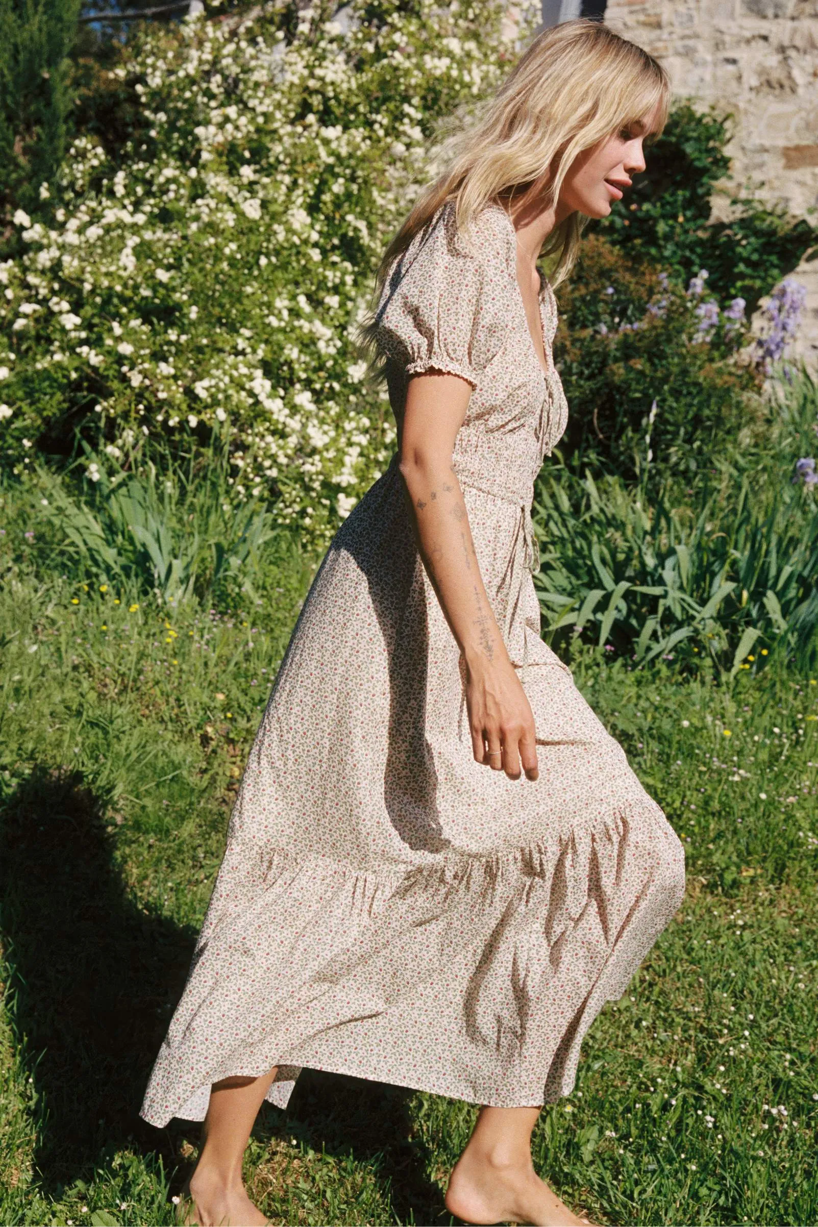 The Brynne Dress | Creme Strawberry sold by Christy Dawn product image thumbnail 5