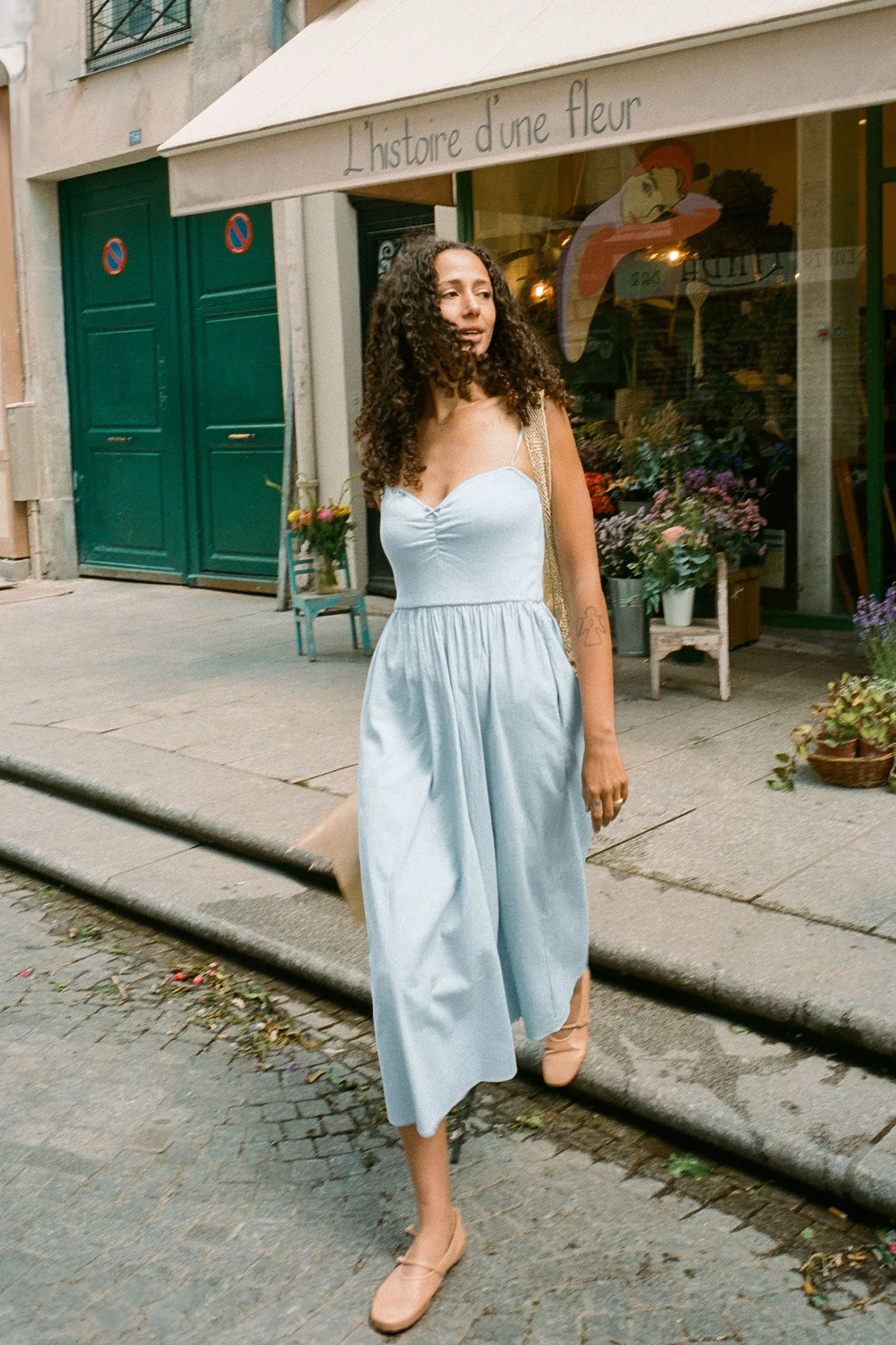 The Bernice Dress | Celeste Regenerative Pointelle sold by Christy Dawn product image thumbnail 3