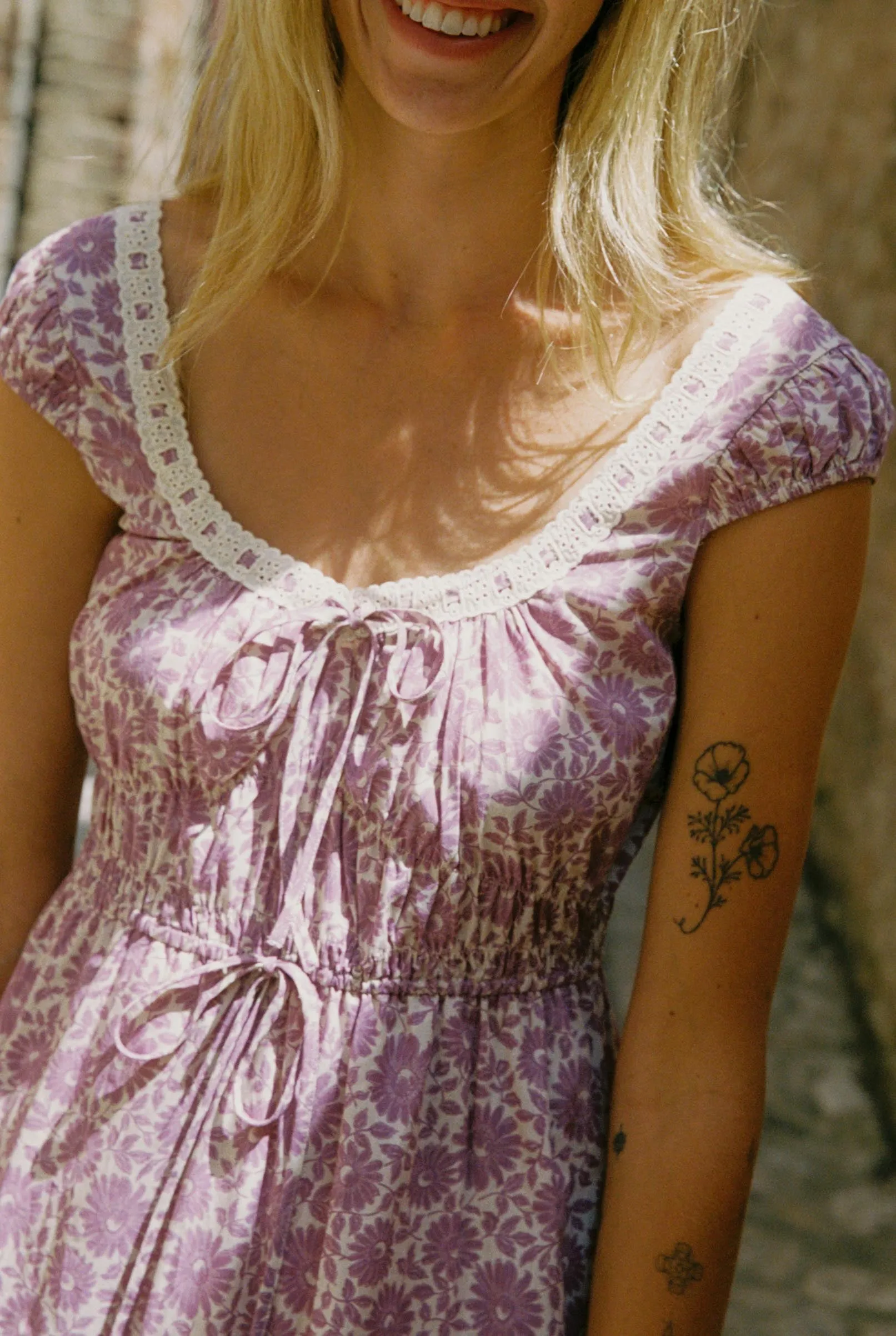 The Kelly Dress Petites | Aster Field Lilac sold by Christy Dawn product image thumbnail 5