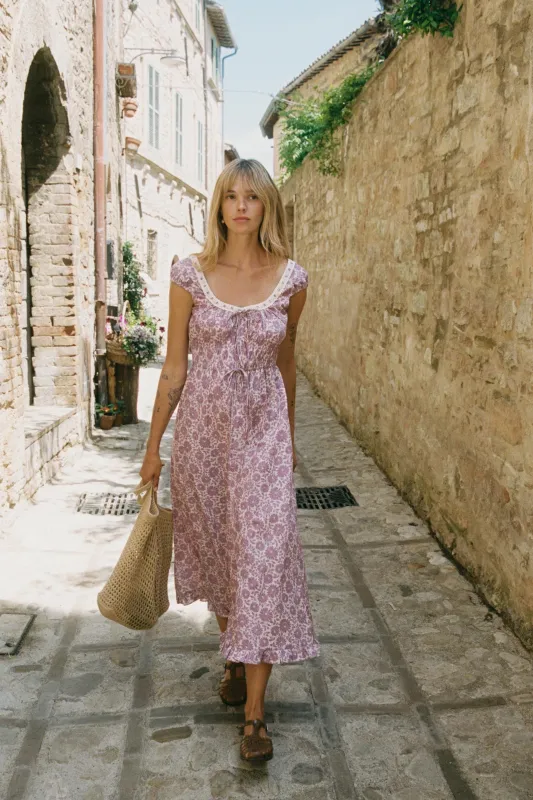 The Kelly Dress | Aster Field Lilac sold by Christy Dawn