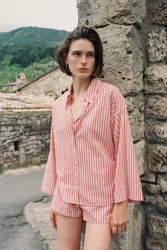The Domenic Blouse | Candy Stripe sold by Christy Dawn