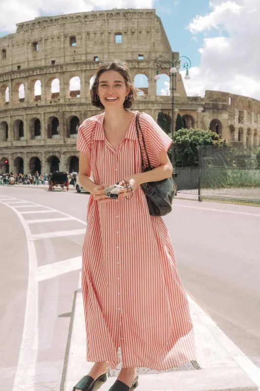 The Walter Dress | Candy Stripe sold by Christy Dawn