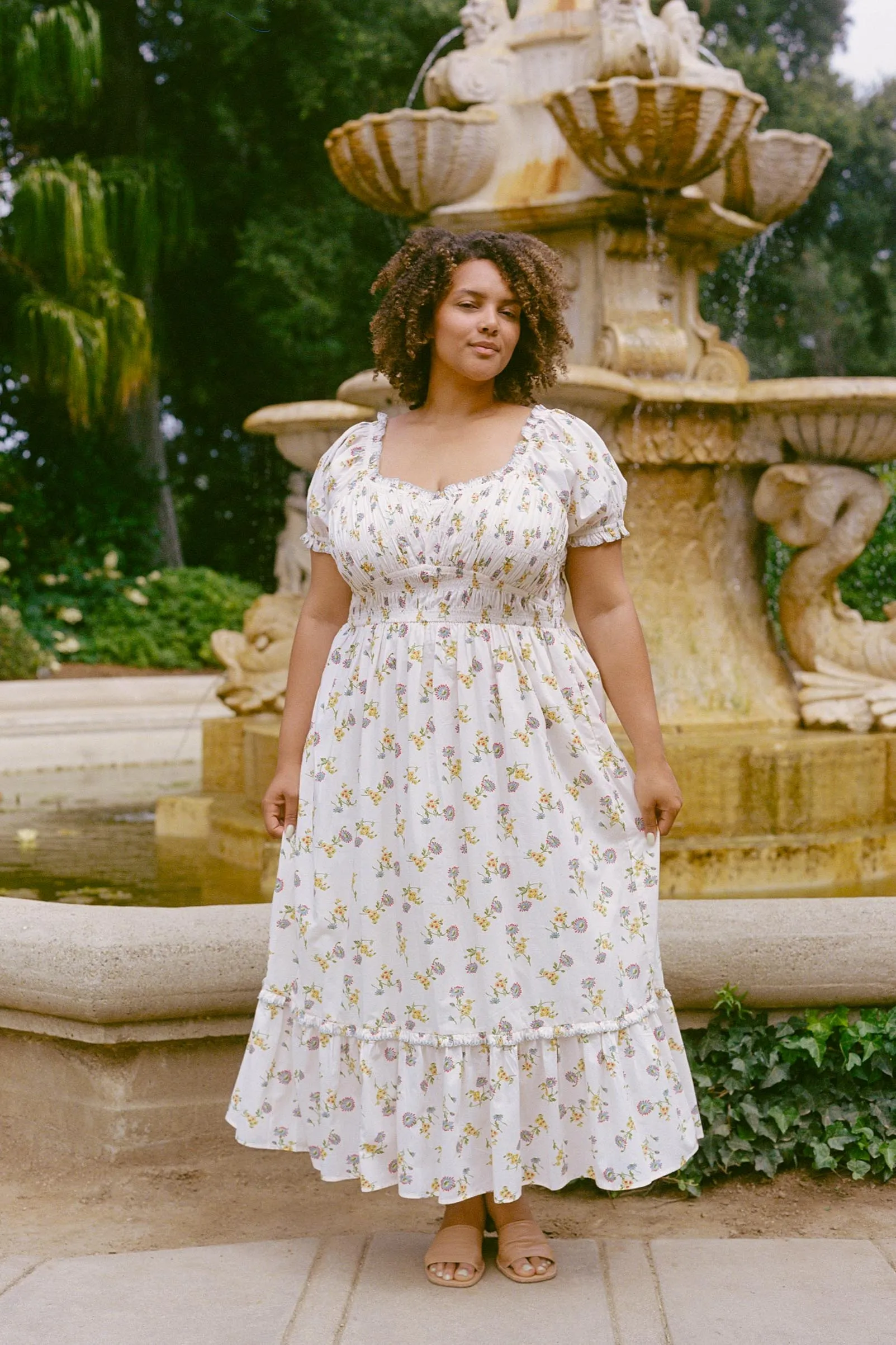 The Matilde Dress Extended | Alabaster Daisy sold by Christy Dawn product image thumbnail 3