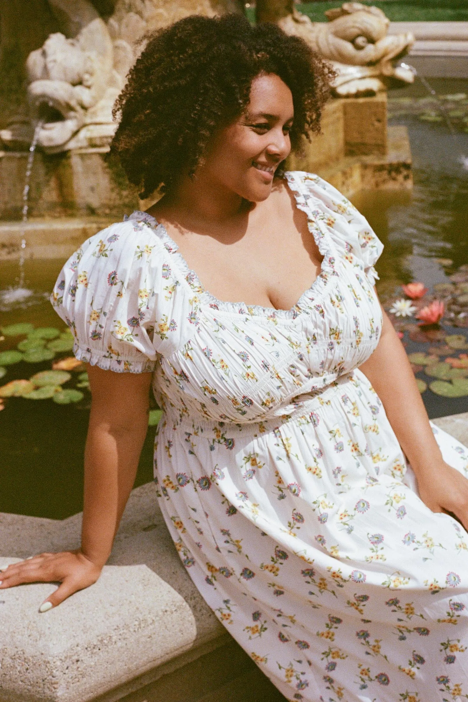 The Matilde Dress Extended | Alabaster Daisy sold by Christy Dawn