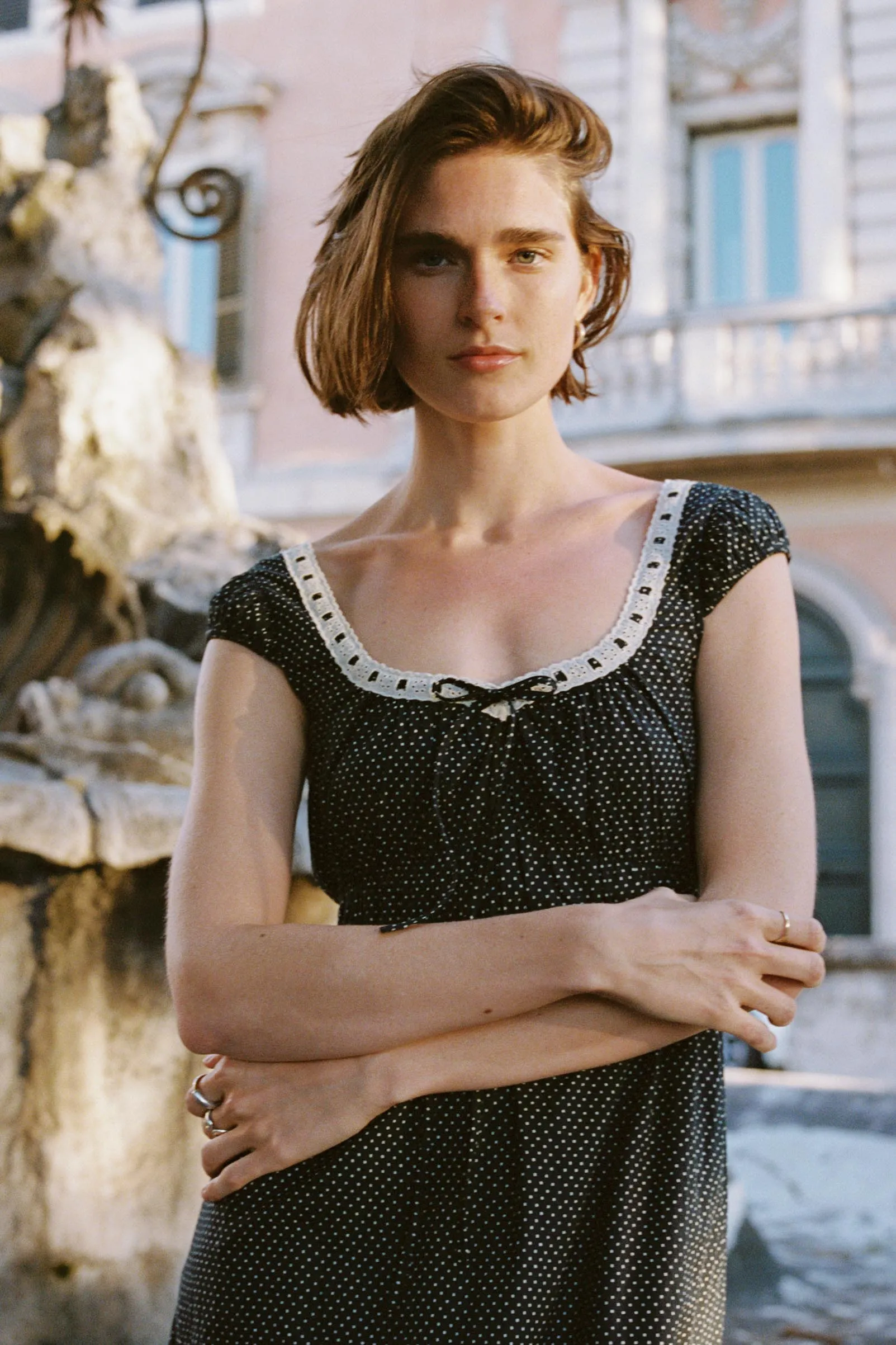 The Kelly Dress | Noir Dot sold by Christy Dawn product image thumbnail 4