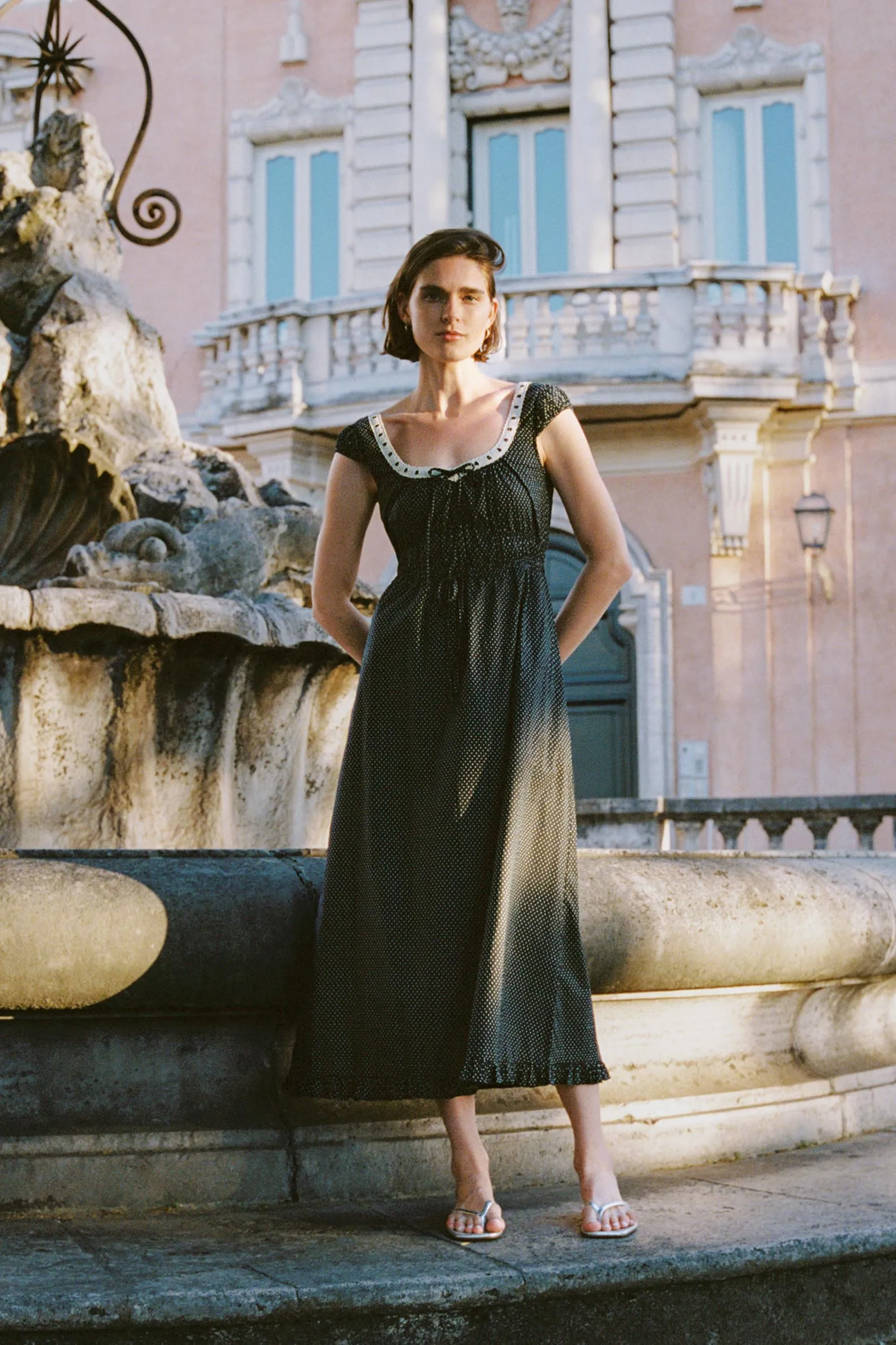 The Kelly Dress | Noir Dot sold by Christy Dawn product image thumbnail 5