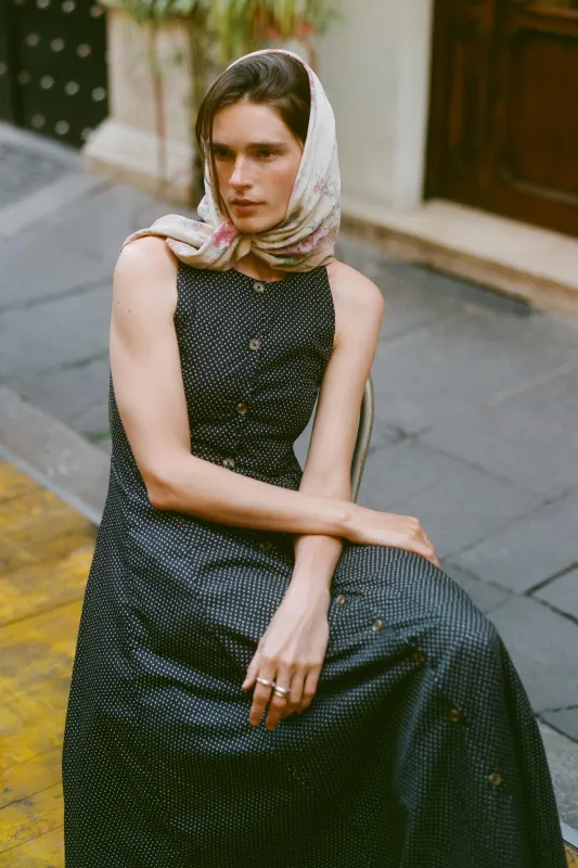 The Indra Dress | Noir Dot sold by Christy Dawn