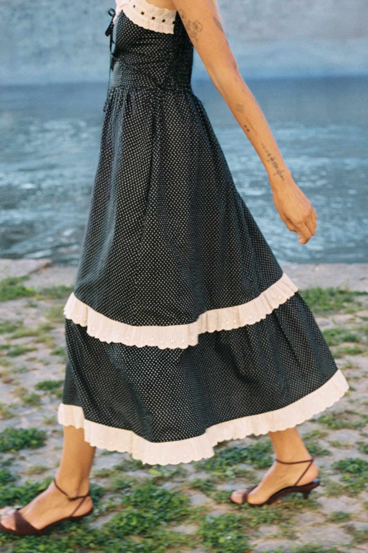 The Emma Dress | Noir Dot sold by Christy Dawn product image thumbnail 4
