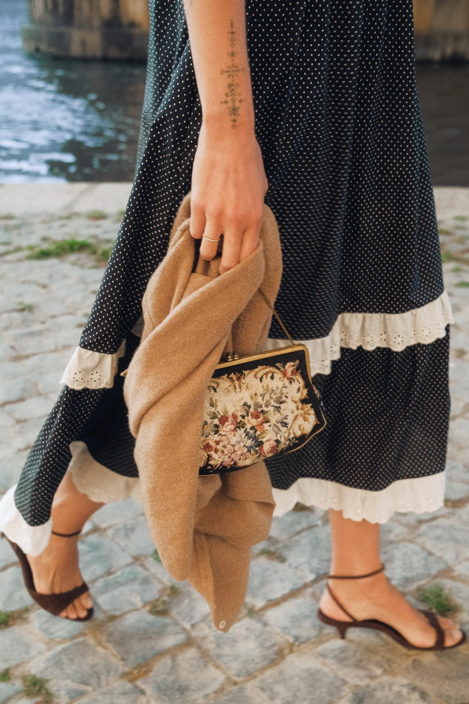 The Emma Dress | Noir Dot sold by Christy Dawn product image thumbnail 3