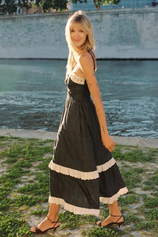 The Emma Dress Petites | Noir Dot sold by Christy Dawn