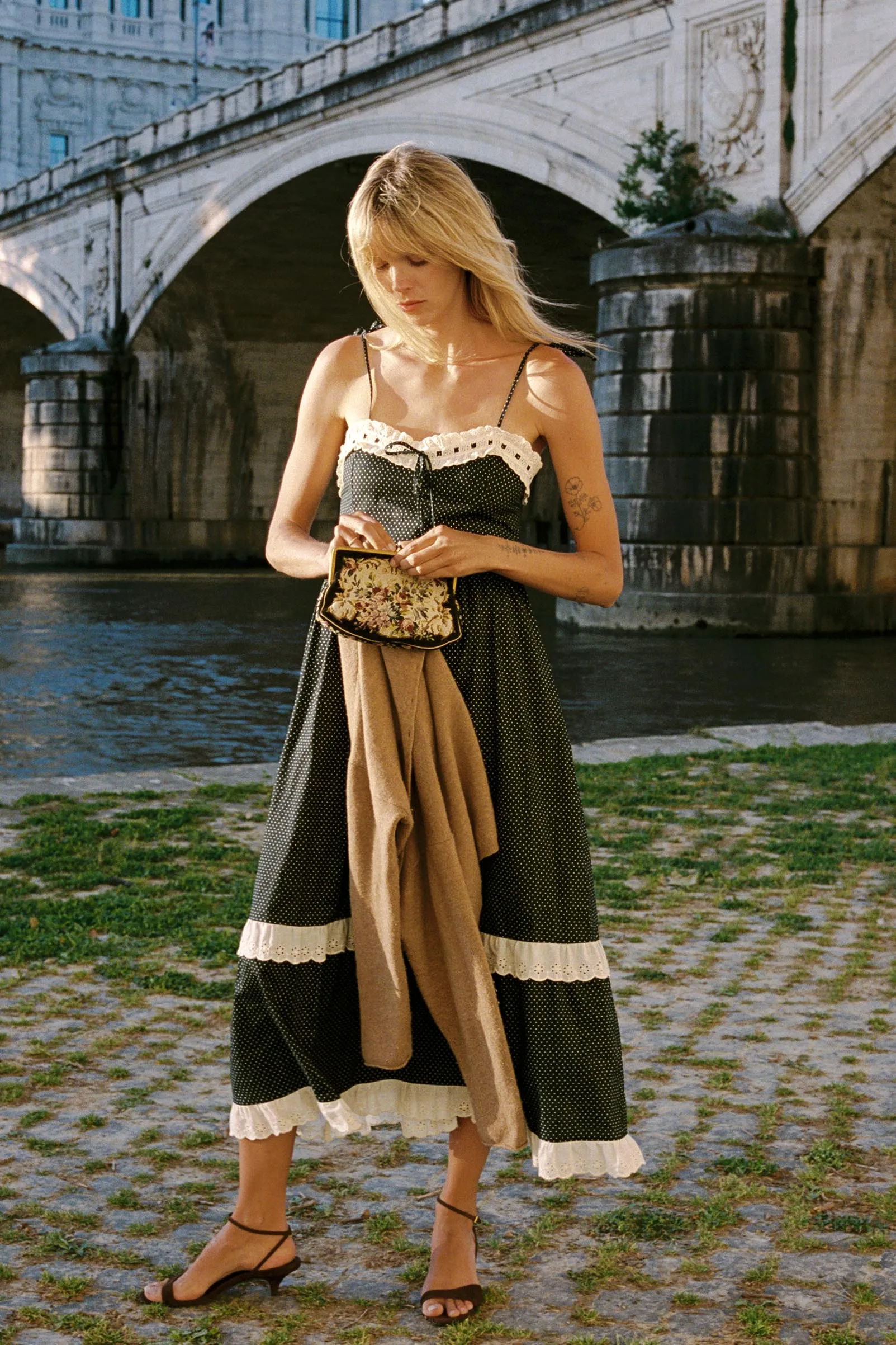 The Emma Dress Petites | Noir Dot sold by Christy Dawn product image thumbnail 2