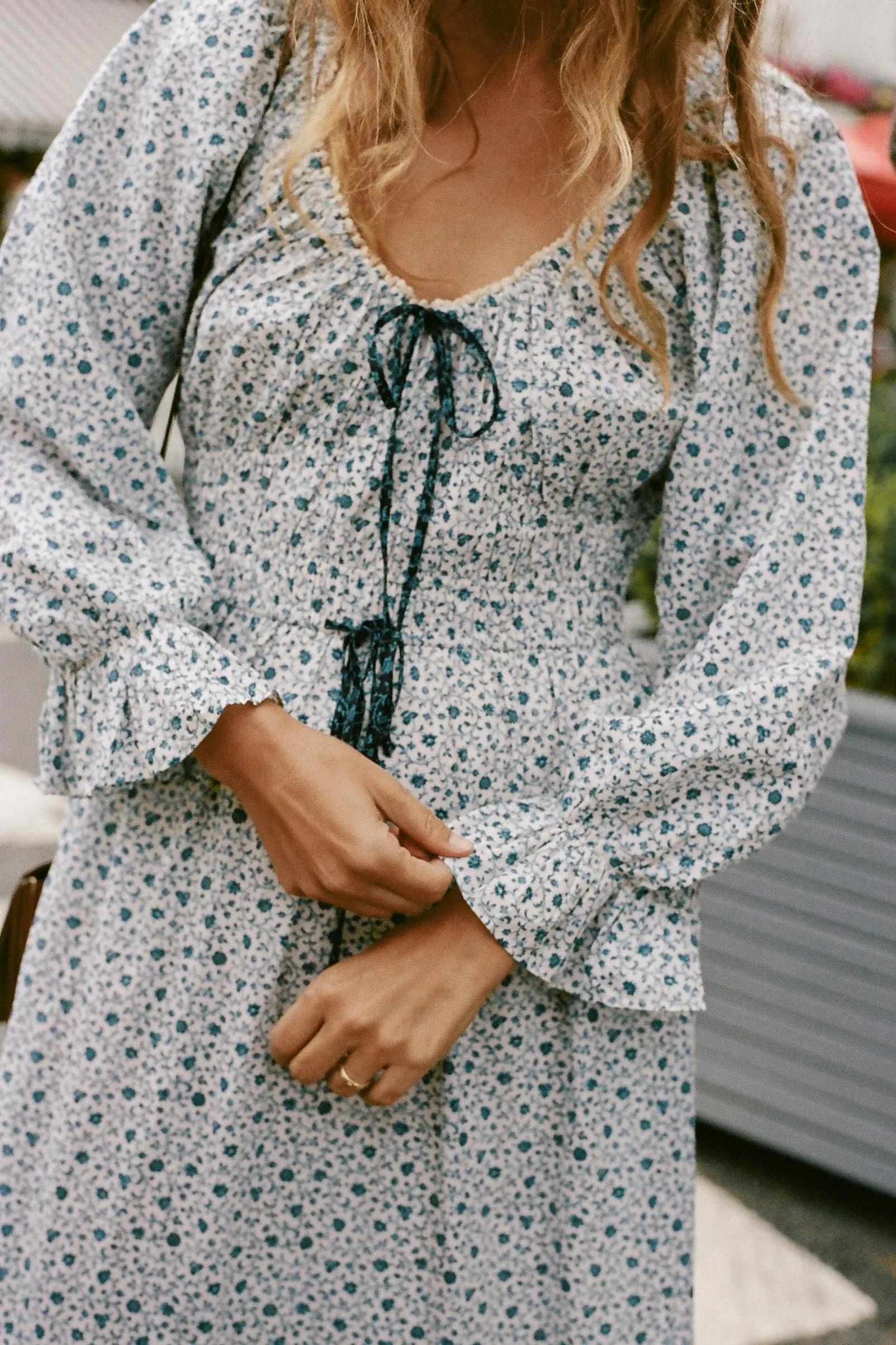 The Raquel Dress Petites | Chrysanthemum Vine sold by Christy Dawn product image thumbnail 3