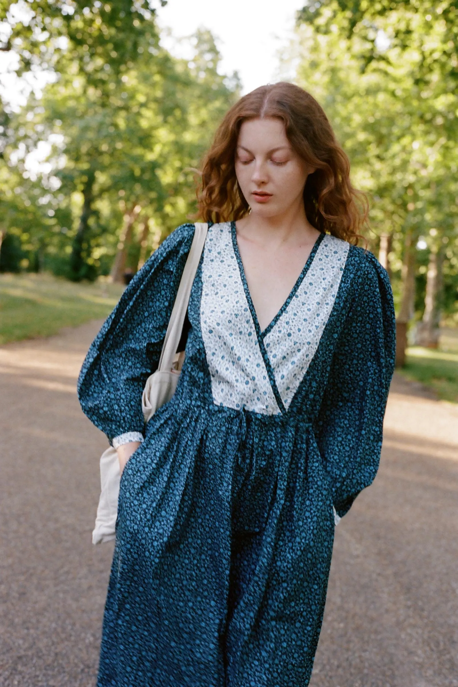 The Azure Dress | Chrysanthemum Vine sold by Christy Dawn