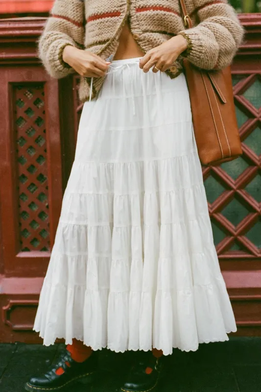 The Darby Skirt | Alabaster sold by Christy Dawn