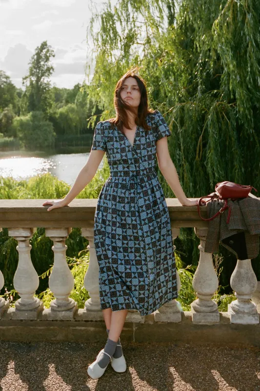 The Dawn Dress | Star Quilt Slate sold by Christy Dawn